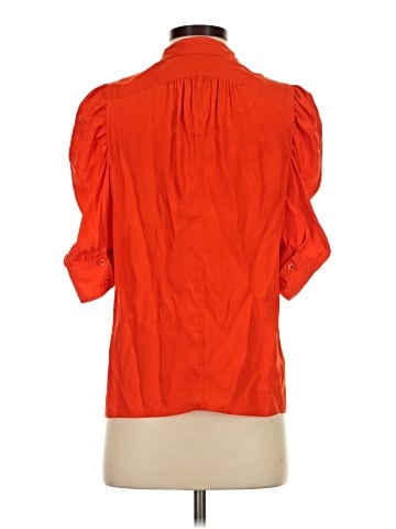 FRAME Short Sleeve Silk Top (view 2)