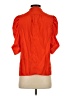 FRAME 100% Silk Orange Short Sleeve Silk Top Size XS - photo 2