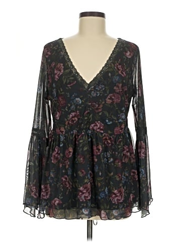 Torrid Long Sleeve Blouse (view 1)