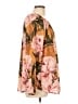 Chico's 100% Polyester Floral Pink Orange Long Sleeve Blouse Size Lg (2) - photo 4