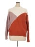Sophie Rue Color Block Burgundy Pullover Sweater Size XL - photo 1
