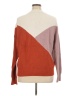 Sophie Rue Color Block Burgundy Pullover Sweater Size XL - photo 2