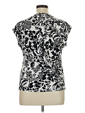 Karl Lagerfeld Paris Short Sleeve Blouse (view 2)