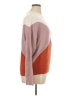 Sophie Rue Color Block Burgundy Pullover Sweater Size XL - photo 4