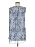 Cristina B. 100% Polyester Blue Sleeveless Blouse Size M - photo 2