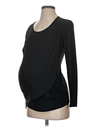 Beyond the Bump by Beyond Yoga Long Sleeve T-Shirt (view 1)