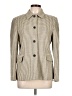 Anne Klein II 100% Wool Houndstooth Ivory Wool Blazer Size 10 - photo 1