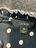 J.Crew 100% Polyester Polka Dots Black Casual Dress Size 10 - photo 4