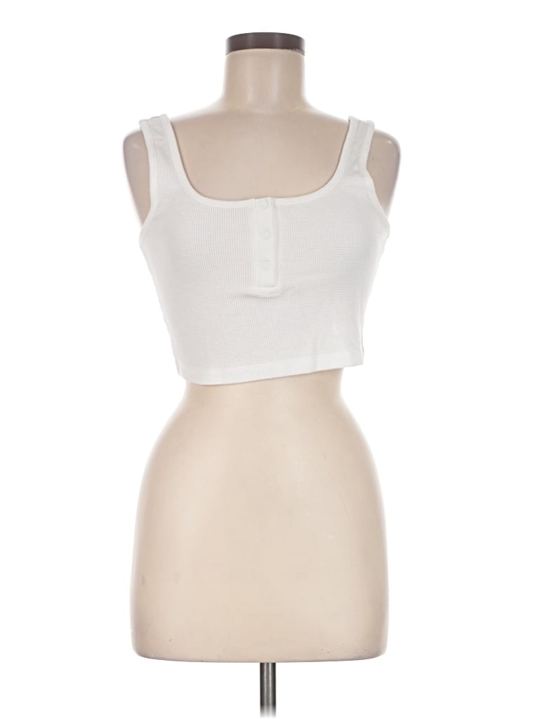 Pre-owned Dynamite Tank Top Ivory Strapless Neckline Tops