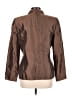 Carlisle 100% Silk Metallic Brown Silk Blazer Size 10 - photo 2