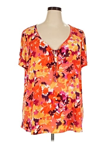 Lane Bryant Short Sleeve Blouse (view 1)