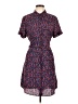 Ecru 100% Polyester Print Blue Casual Dress Size L - photo 1