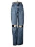 Zara Color Block Blue Jeans Size 6 - photo 1