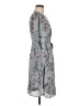 Just Fab 100% Polyester Paisley Gray Casual Dress Size M - photo 4