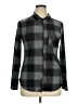 No Comment Plaid Black Long Sleeve Blouse Size XL - photo 1