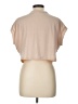 Unbranded 100% Polyester Tan Short Sleeve Top Size L - photo 2