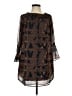 Veronica M. 100% Polyester Animal Print Brown Casual Dress Size S - photo 1