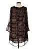 Veronica M. 100% Polyester Animal Print Brown Casual Dress Size S - photo 2