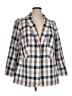 Talbots Checkered-gingham Ivory Blazer Size 14 - photo 1