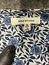 Max Studio 100% Polyester Blue White Short Sleeve Blouse Size XL - photo 7