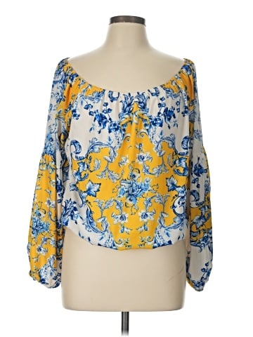 Jealous Tomato 3/4 Sleeve Blouse (view 1)