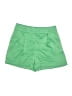 Express 100% Polyester Solid Green Shorts Size 10 - photo 1