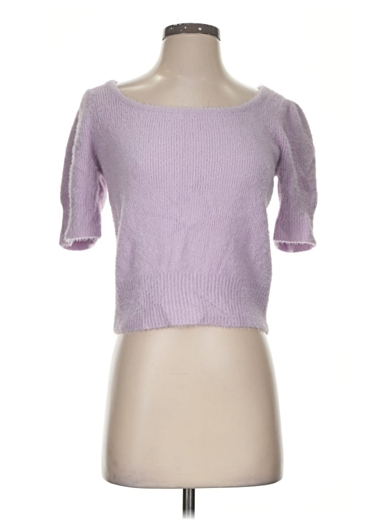 Pre-owned Happily Grey Cardigan Sweater In Purple