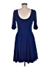 Express Solid Blue Cocktail Dress Size M - photo 2