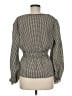 Max Studio Gray Long Sleeve Blouse Size M - photo 2