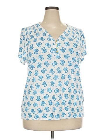 Ann Taylor LOFT Outlet Short Sleeve Blouse (view 1)