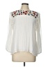 Blue Rain 100% Polyester Ivory Long Sleeve Blouse Size L - photo 1