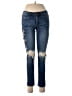 Machine Nouvelle Mode Floral Blue Jeans Size 28 waist - photo 1