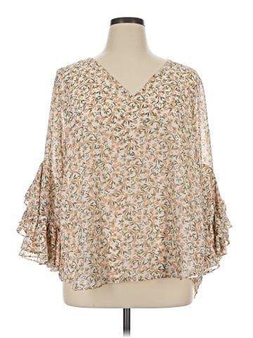 Calvin Klein 3/4 Sleeve Blouse (view 1)