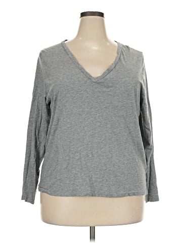 J.Crew Factory Store 3/4 Sleeve T-Shirt (view 1)