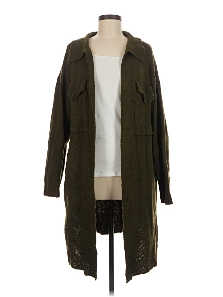 Pre-owned By Design Cardigan Sweater In Green