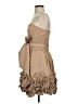 BCBGMAXAZRIA 100% Polyester Tan Cocktail Dress Size 4 - photo 5