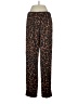 J.Crew 100% Polyester Animal Print Brown Casual Pants Size 4 - photo 2