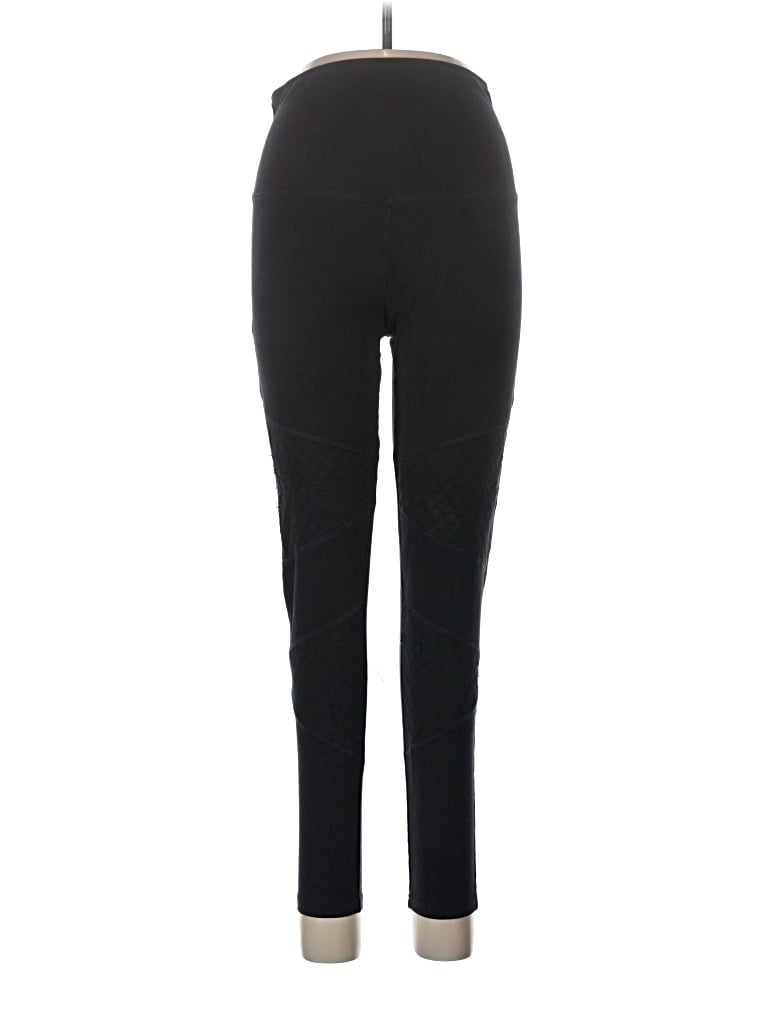 Pre-owned Yummie Active Pants In Black