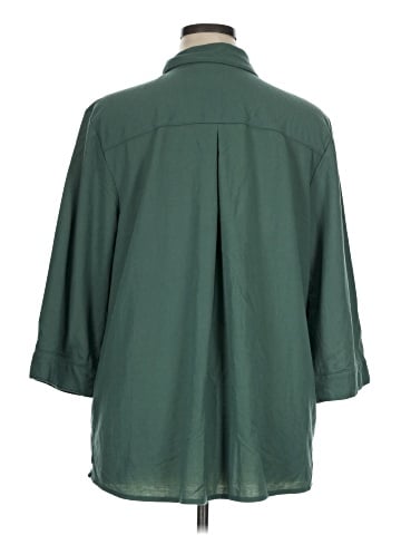 Sport Savvy 3/4 Sleeve Button-Down Shirt (view 2)