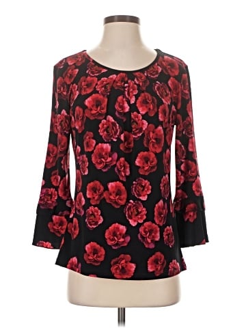 Karl Lagerfeld Paris 3/4 Sleeve Blouse (view 1)