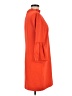 J.Crew 100% Polyester Orange Casual Dress Size 6 - photo 5
