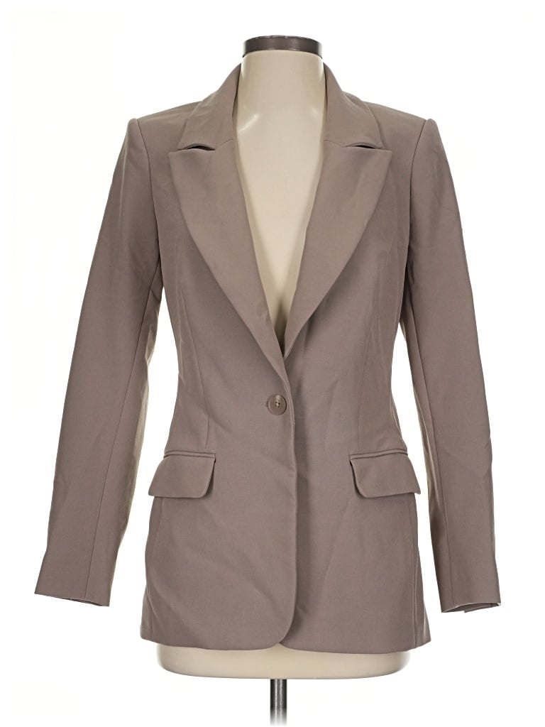 Pre-owned Express Blazer Jacket In Gray