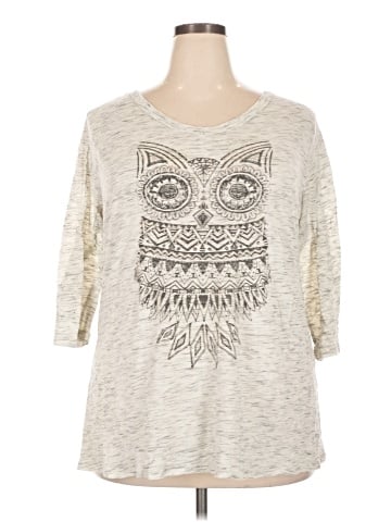 Faded Glory 3/4 Sleeve Top (view 1)