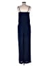 Eight Sixty 100% Polyester Solid Blue Jumpsuit Size M - photo 2