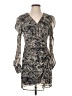 Aqua Paisley Gray Cocktail Dress Size S - photo 1