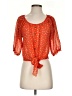 Mine Orange 3/4 Sleeve Blouse Size S - photo 1