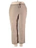 Rafaella 100% Linen Solid Tan Linen Pants Size 16 - photo 1
