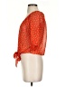 Mine Orange 3/4 Sleeve Blouse Size S - photo 5