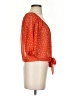 Mine Orange 3/4 Sleeve Blouse Size S - photo 4
