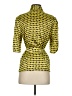 Essentials by Milano Yellow 3/4 Sleeve Blouse Size S - photo 2